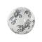 3" White & Black Floral Ceramic Decorative Ball Orbs Set